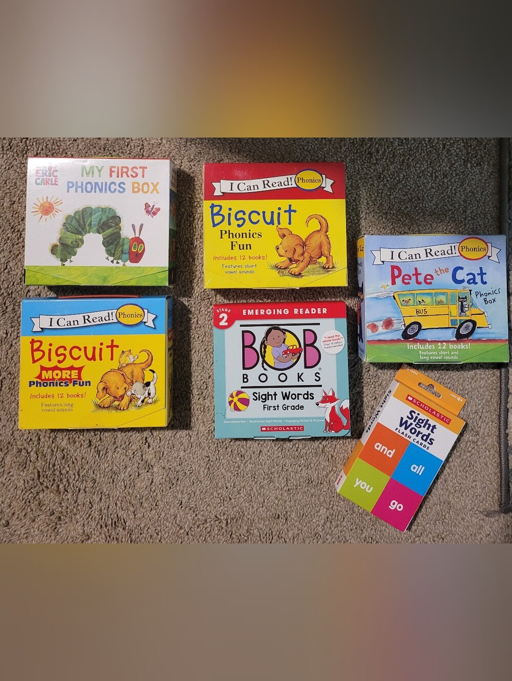 Phonics Kids Book Box Sets and Sight Word Flashcards
